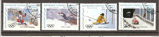 22945 - Comore - serie completa usata: Olimpiadi di Calgary 1988