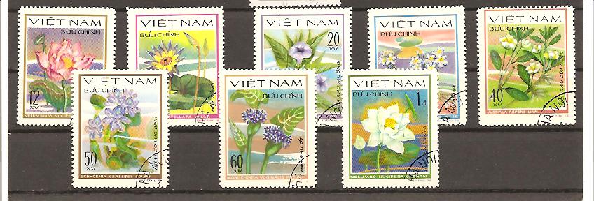 22972 - Vietnam - serie completa usata : Fiori tropicali