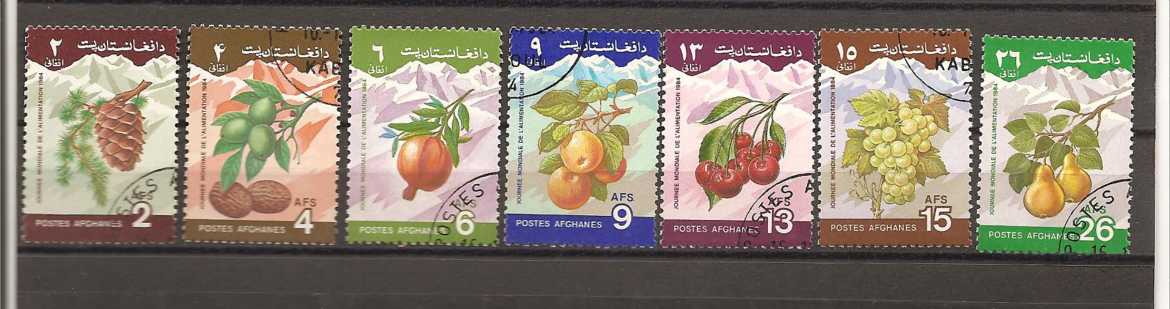 23709 - Afghanistan - serie completa usata: Frutta