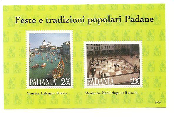 23965 - Padania - foglietto: Feste e tradizioni popolari padane