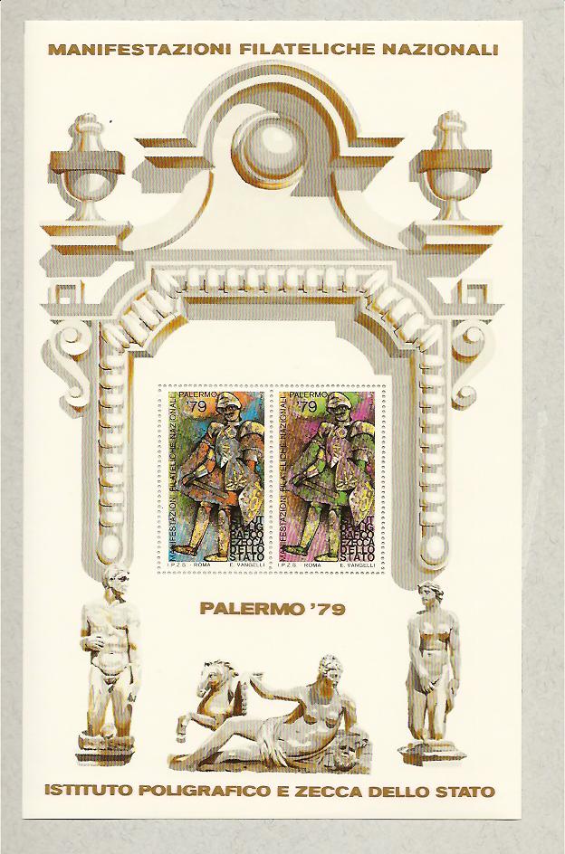 24508 - Italia - foglietto erinnofilo nuovo: Palermo  79 - Manifestazioni filateliche Nazionali