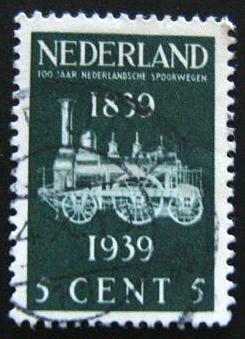 24628 - 1939 - Cent.rio delle ferrovie olandesi. Unif. n.325  us.