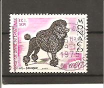 25022 - Monaco - serie completa usata: Esposizione canina internazionale 1975