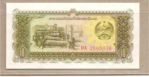 25177 - Laos - banconota non circolata da 10 Kip