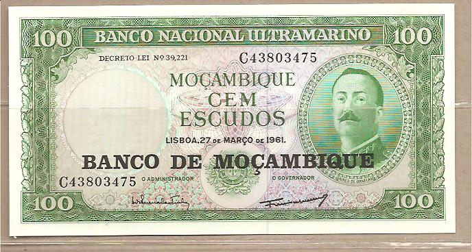 25408 - Mozambico - banconota non circolata da 100 Scudi - 1975 -