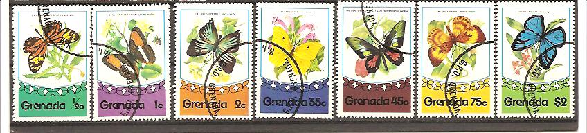 26659 - Grenada - serie completa usata: Farfalle