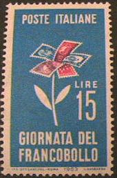 25820 - 1963 - V giornata del francobollo. Unif. n.973  **