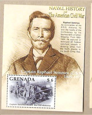 25856 - Grenada - foglietto nuovo: Storia Navale della Guerra Civile Americana - CSS Alabama