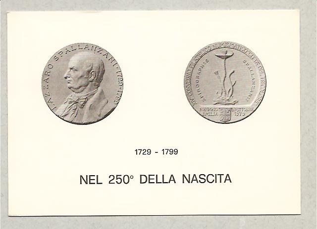 26324 - Italia - cartolina fdc commemorativa del 250 anniversario della nascita di Lazzaro Spallanzani