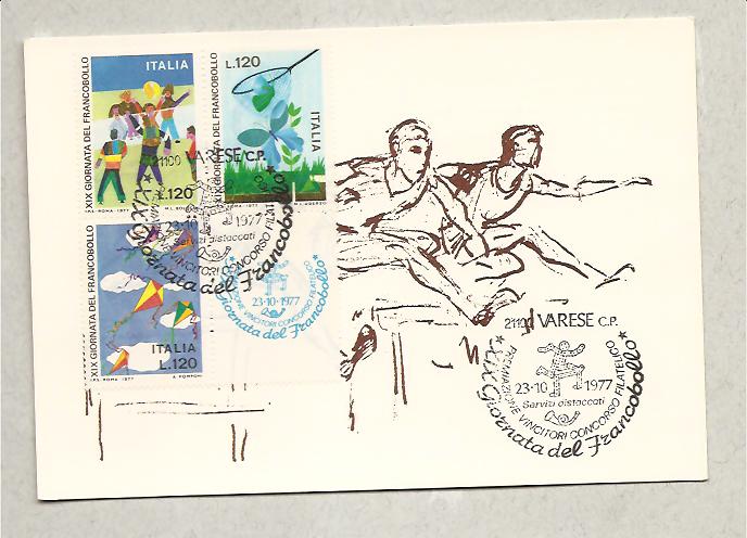 26419 - Italia - cartolina 1 giorno con annullo speciale XIX Giornata del francobollo