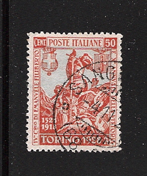 26626 - REGNO D ITALIA-1928: EMANUELE FILIBERTO-VALORE USATO DA 50 C.-OTTIMA CENTRATURA E BUONE CONDIZIONI.