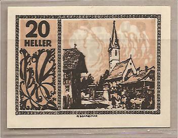 27350 - Austria - Notgeld (biglietti sostitutivi delle monete) da 20 Heller -1920-