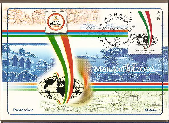 27600 - Italia - cartolina commemorativa de: Monacofil 2002