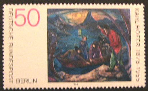 27704 - Berlino - 1978 -  centenario della nascita del pittore karl Hofer. M. n.572  **