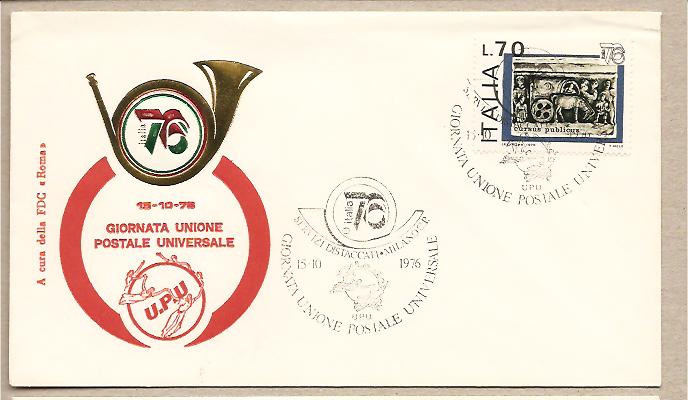 28069 - Italia - busta commemorativa della giornata Unione Postale Universale  - 1976 -