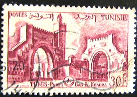 28419 - 1954 - Localit. Tunisi.  Yv.379  us.