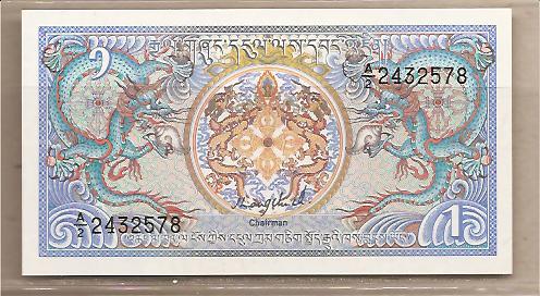 28519 - Bhutan - banconota non circolata da 1 Ngultrum