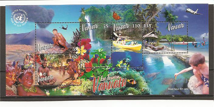28642 - Vanuatu - foglietto nuovo: Anno internazionale dell  ecoturismo - 2001
