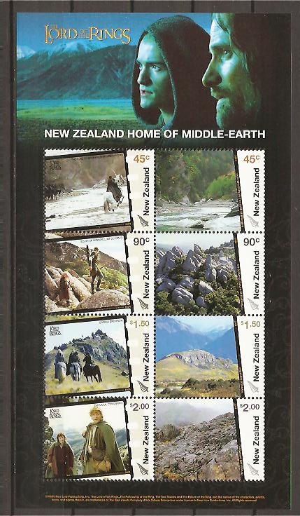 29107 - Nuova Zelanda - foglietto nuovo: Il Signore degli Anelli