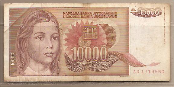 29436 - Yugoslavia - banconota circolata da 10000 Dinari -1992-