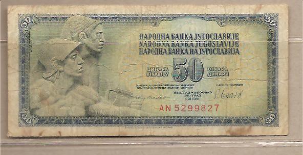 29561 - Yugoslavia - banconota circolata da 50 Dinari - 1981