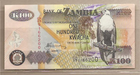 29670 - Zambia - banconota circolata da 100 Kwacha  - 2006