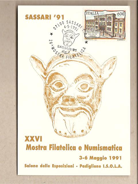 29730 - Sassari - XXVI Mosta Filatelica e Numismatica 1991