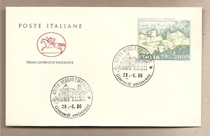 31925 - Italia - busta FDC con serie completa: Patrimonio artisticoa e culturale italiano. Sacro Monte di Varallo