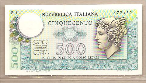 29961 - Italia - banconota non circolata da  500 - 1974