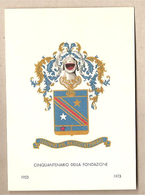 29975 - Cinquantenario della fondazione dell Istituto Nastro Azzurro - con annullo speciale 1973