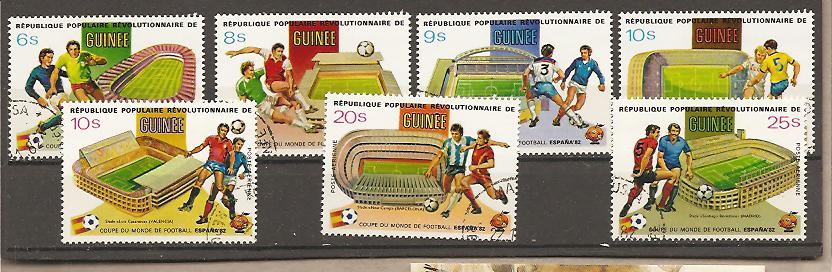 41703 - Guinea - serie completa usata: Coppa del Mondo Spagna 82