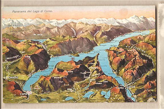 30664 - Como - cartolina nuova  Panorama del Lago di Como
