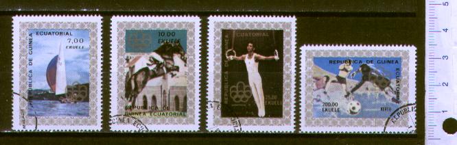 30671 - GUINEA EQUATORIALE,  Anno 1976-3747  *  Olimpiadi di Montreal -  4  valori serie completa timbrata