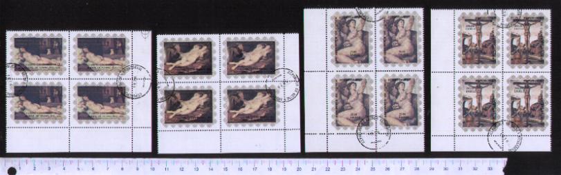 30679 - GUINEA Equatoriale	1976-3749  *	 Nudi di donna e Pasqua nei dipinti famosi - quartina di 4 valori timbrati serie completa