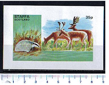 30727 -  STAFFA (Scotland) 1973-105F  Animali soggetti diversi   - 1 Foglietto completo nuovo