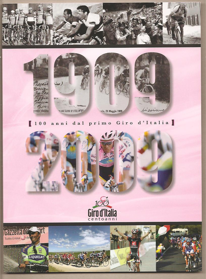 30983 - Cento anni del Giro d Italia - Stupendo folder con f.bolli di Italia e San Marino per ricordare l evento