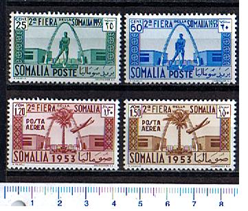 3109 - SOMALIA ITALIANA,  Anno 1953-1224,  Yvert 228/229+A43/44  *-  Seconda  Fiera della Somalia  -  4  valori serie completa nuova senza colla