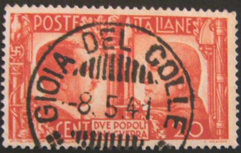 31134 - 1941 - Fratellanza d armi Italo-Tedesca. Unif. n.453 us