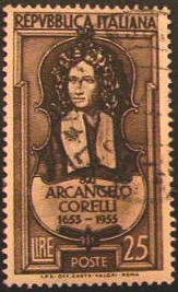 31683 - 1) 1953 - 3 Centenario della nascita di Arcangelo Corelli. Unif. n.709  us.