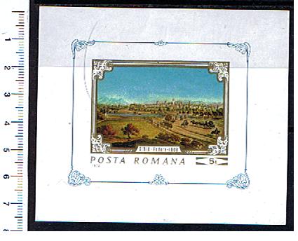 33367 - ROMANIA	1970-Scott  2223F   Vedere  del pittore Sibiu (1808)  -  BF completo nuovo  MNH