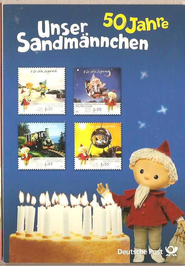 34235 - Germania - folder: 50 anniversario di Sandmann - storia per bambini - 2009