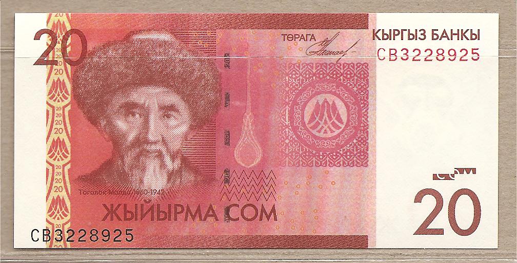 35083 - Kirghizistan - banconota non circolata da 20 Som - 2009