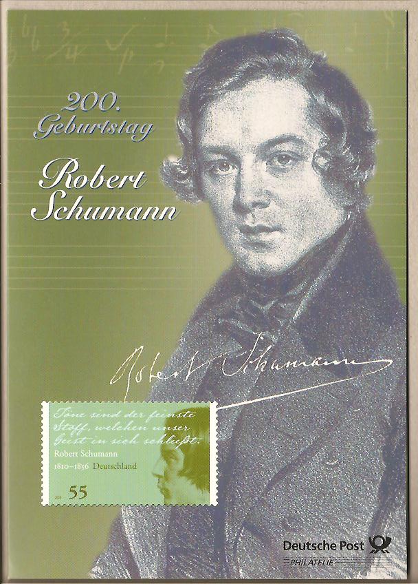 35331 - Germania - folder: 200 anniversario della nascita di Robert Schumann - 2010