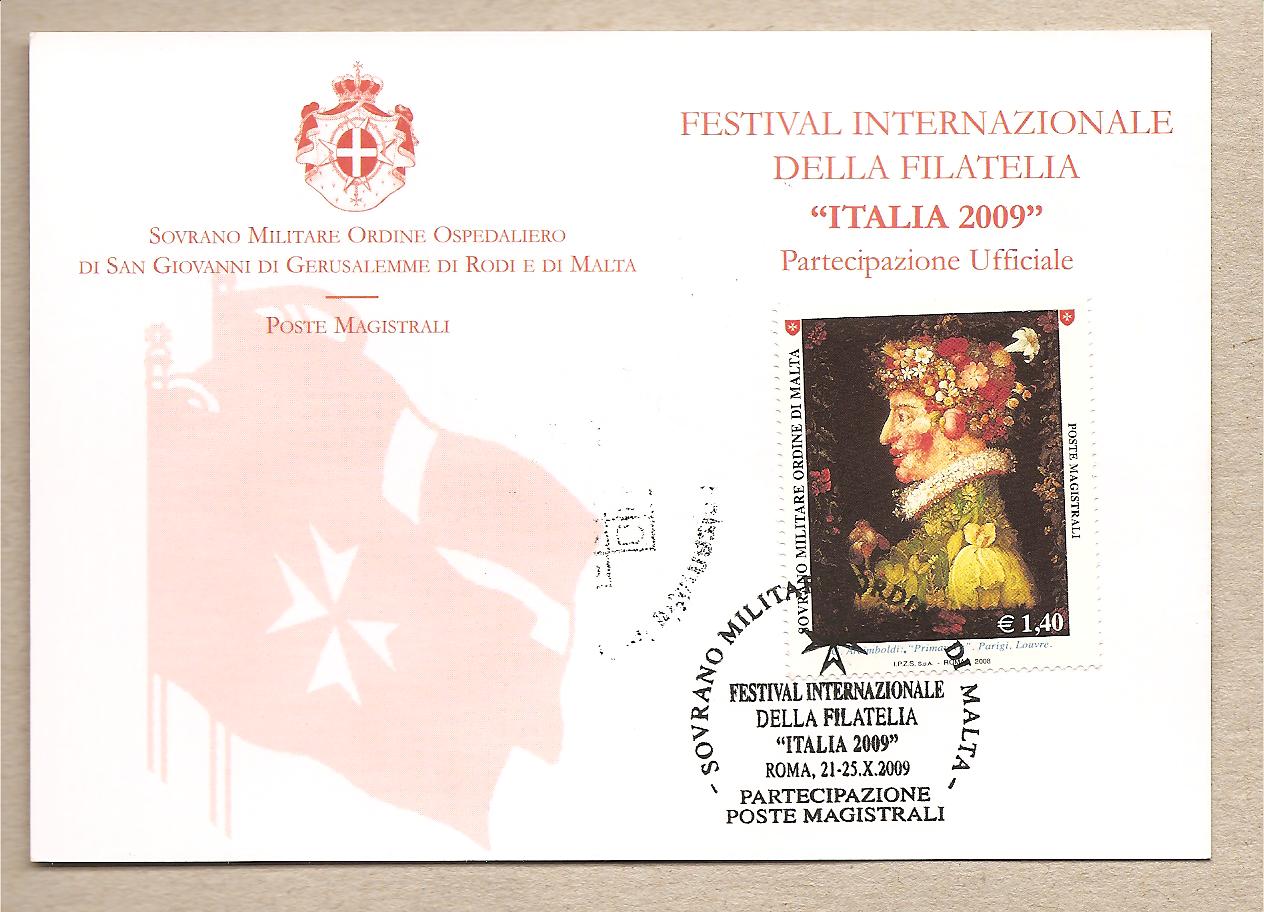 35384 - SMOM - cartolina partecipazione ufficiale a Italia 2009