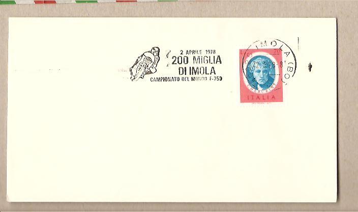 35410 - Italia - busta con annullo speciale: 200 Miglia di Imola - 02.04.1978