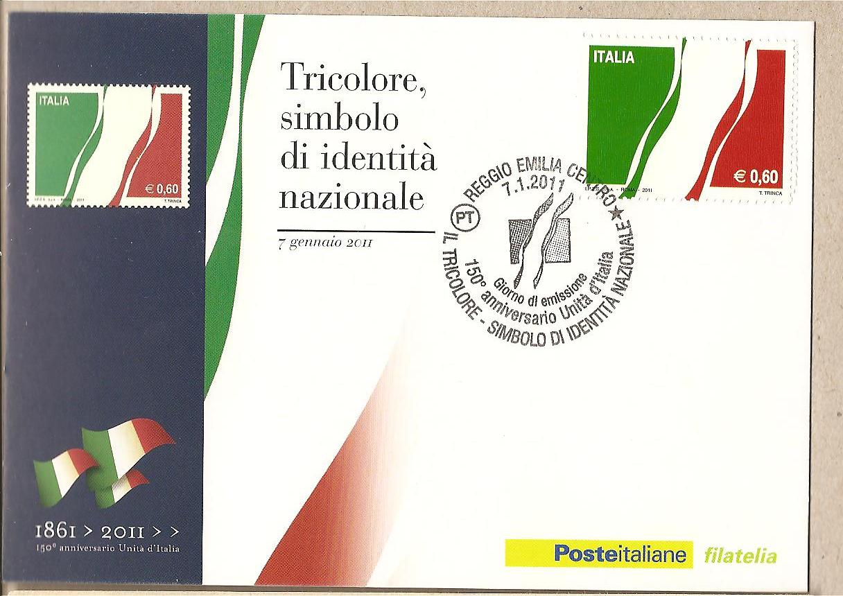 35625 - Italia - cartolina maximum - Tricolore, simbolo di identit nazionale - 150 anniversario dell Unita d Italia - 2011