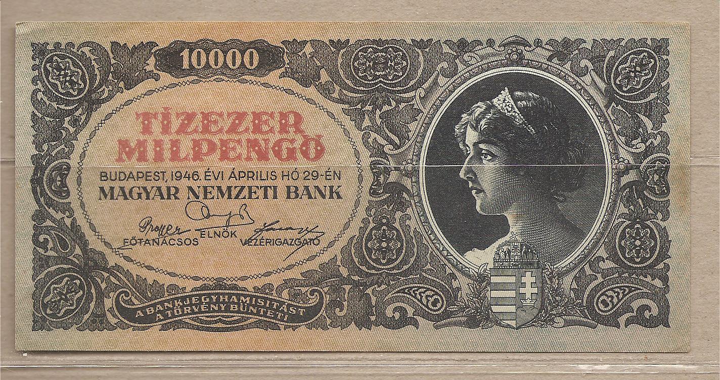 35877 - Ungheria - banconota non circolata  da 10.000 Pengo - 1946