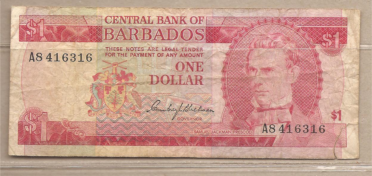 36672 - Barbados - banconota circolata da 1 Dollaro