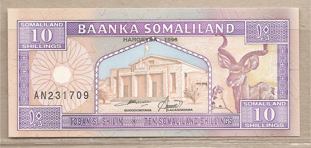 36980 - Somalia - banconota non circolata da 10 Scellini - 1996