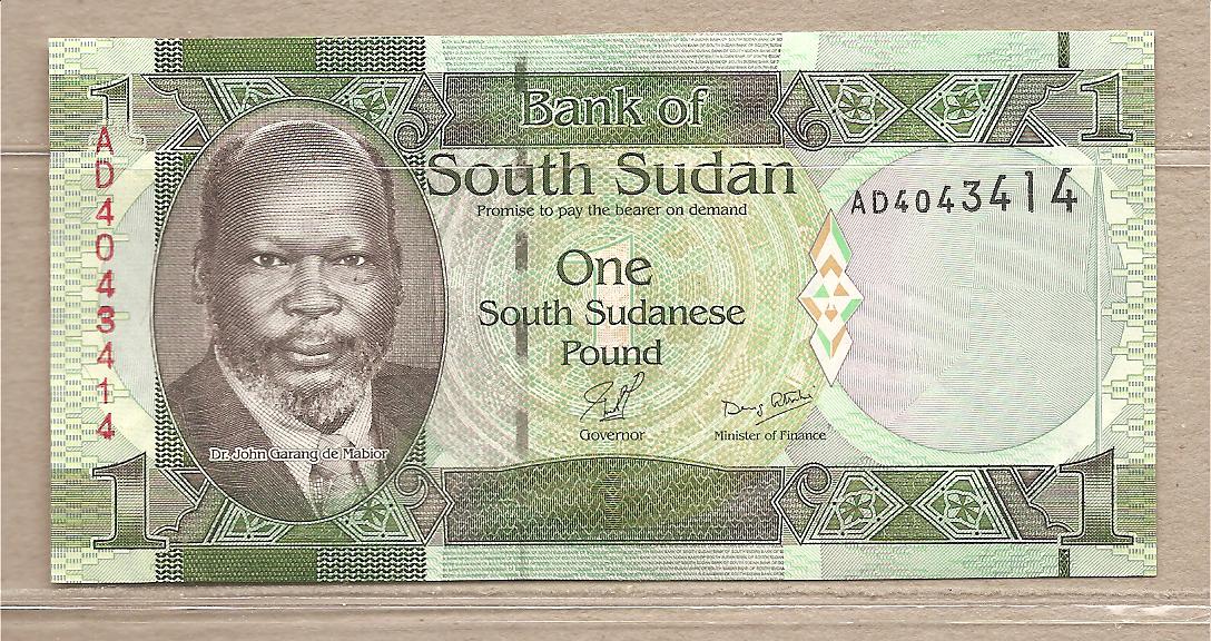 37004 - Sud Sudan - banconota non circolata da 1 Sterlina - 2011 Novità!!!!